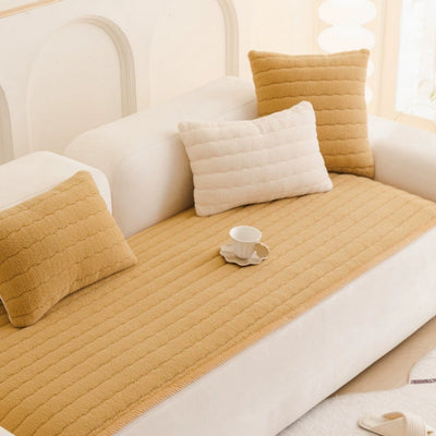 Thick Plush Non-Slip Sofa Cover for Home Protection
