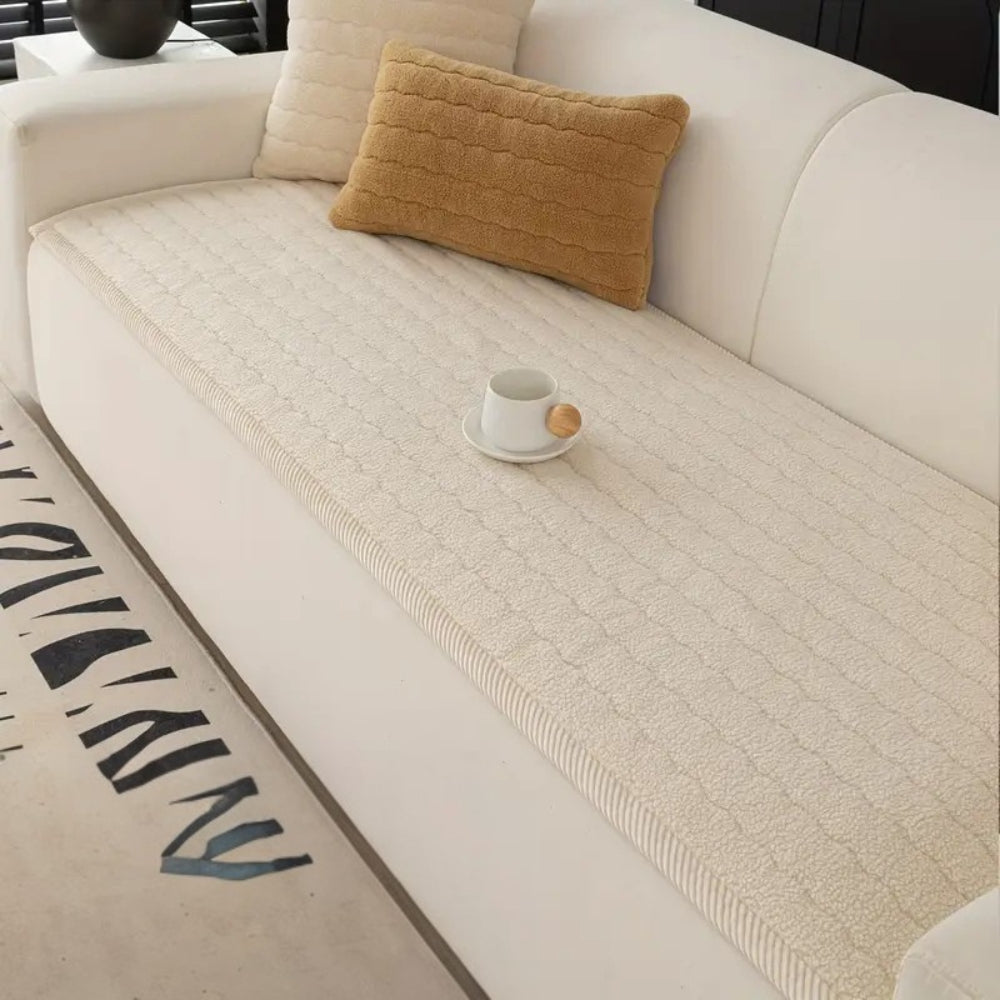 Thick Plush Non-Slip Sofa Cover for Home Protection