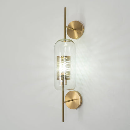 CrystalLuxe – Illuminated Glass Wall Lamp for Stylish Lighting