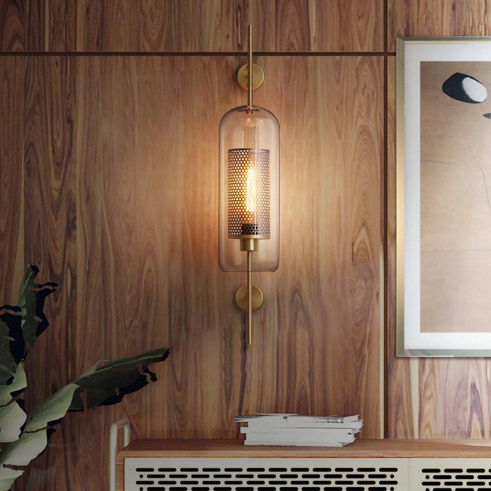 CrystalLuxe – Illuminated Glass Wall Lamp for Stylish Lighting