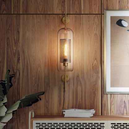 CrystalLuxe – Illuminated Glass Wall Lamp for Stylish Lighting