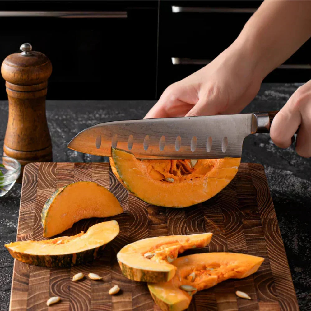 End-Grain Wooden Cutting Board – Durable Chef Chopping Block