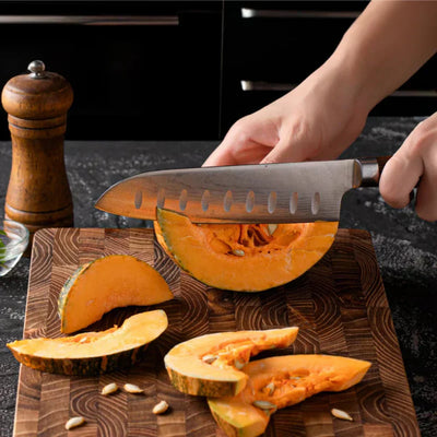 End-Grain Wooden Cutting Board – Durable Chef Chopping Block