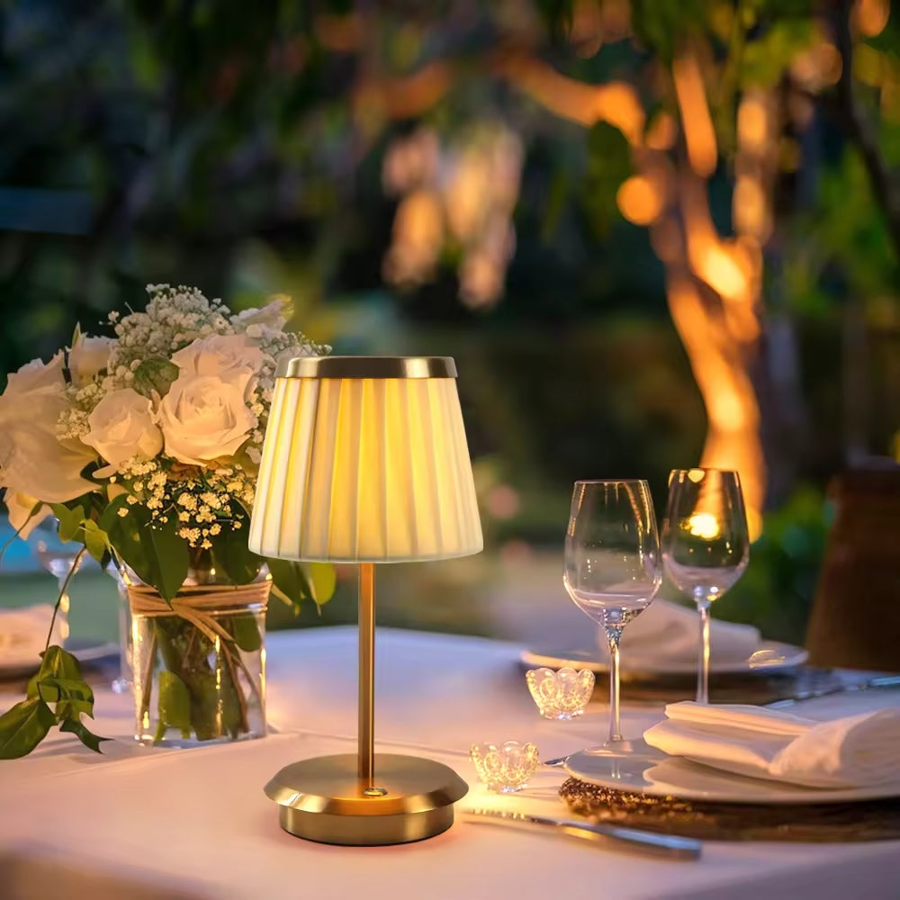 Elegant Rechargeable LED Table Lamp with Touch Control