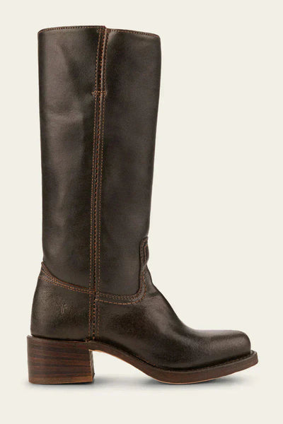 Women’s Genuine Leather Block Heel Boots with Classic Design