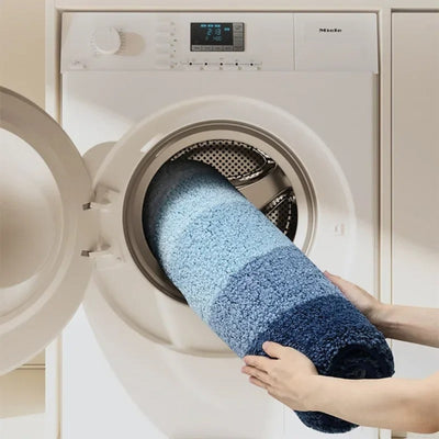 Coastal Wave Non-Slip Absorbent Bathroom Mat