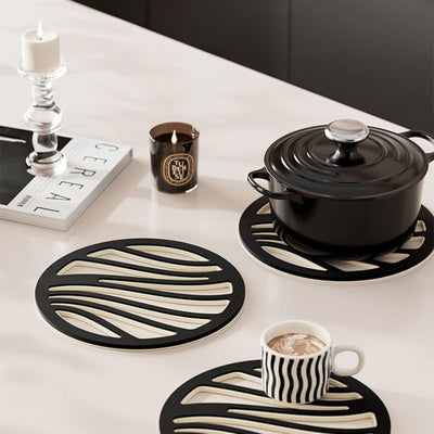 Heat-Resistant Silicone Trivet Coasters – Set of 6