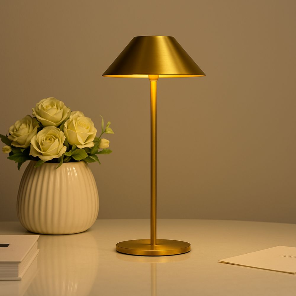 Gold Modern Touch LED Lamp