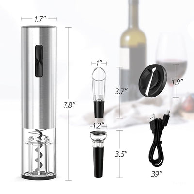 Electric Wine Opener with Foil Cutter