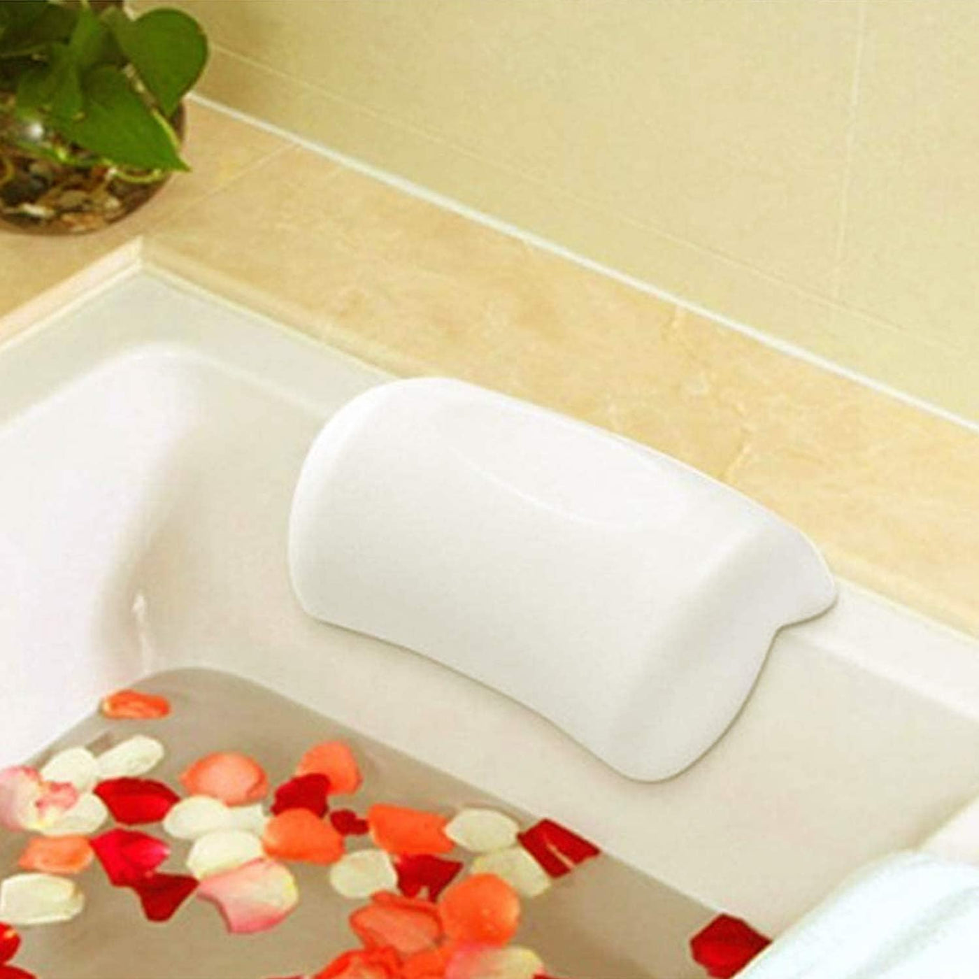 CozySoak Ergonomic Bath Pillow – Quick-Dry Support