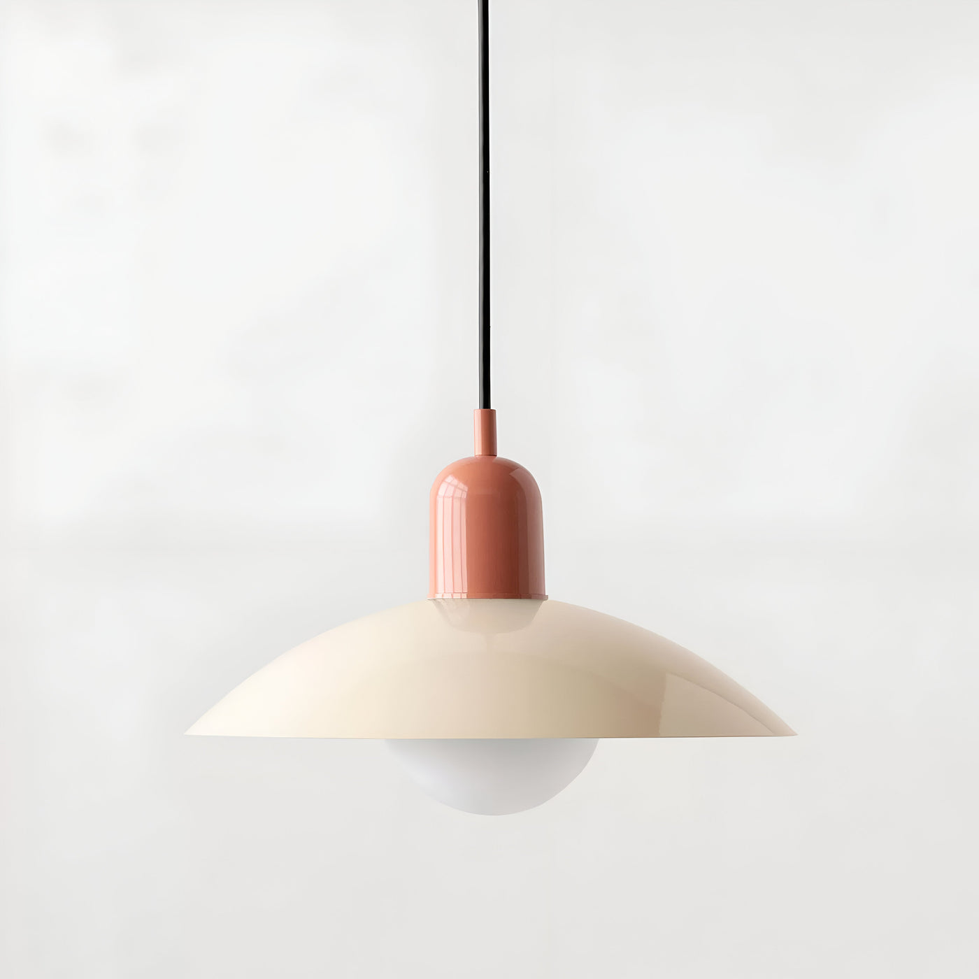Modern Macaron Bauhaus Pendant Light – Iron Shade
