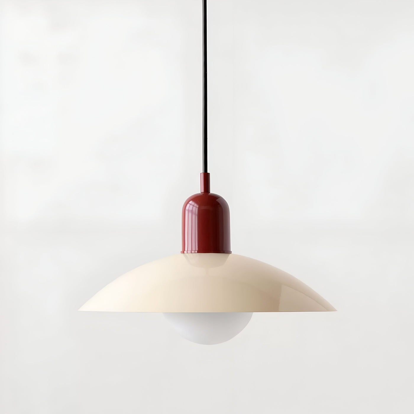 Modern Macaron Bauhaus Pendant Light – Iron Shade