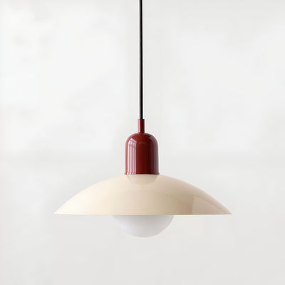 Modern Macaron Bauhaus Pendant Light – Iron Shade