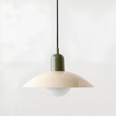 Modern Macaron Bauhaus Pendant Light – Iron Shade