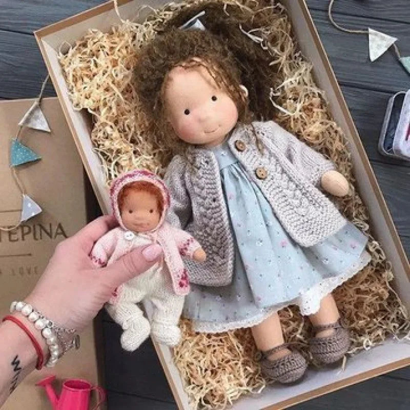 Handmade Cotton Plush Doll – Waldorf Style Elise Toy