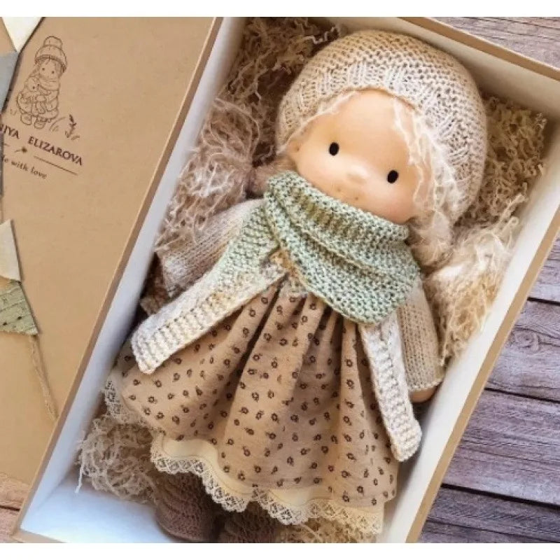 Handmade Cotton Plush Doll – Waldorf Style Elise Toy