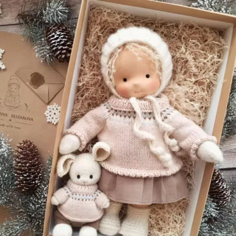 Handmade Cotton Plush Doll – Waldorf Style Elise Toy
