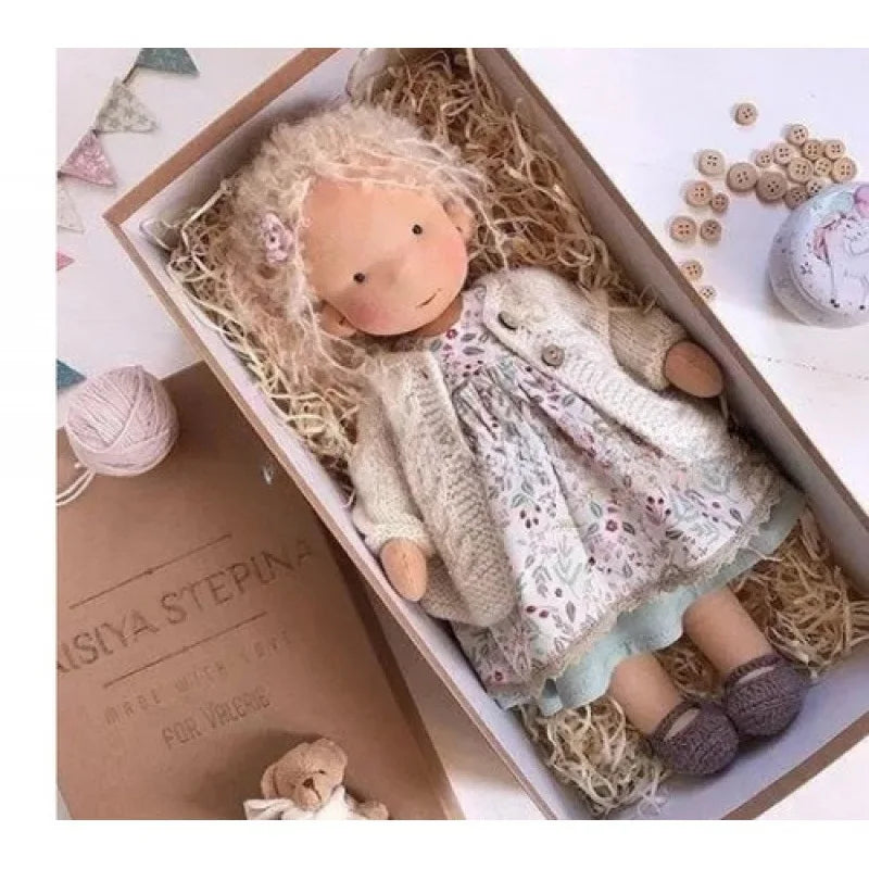 Handmade Cotton Plush Doll – Waldorf Style Elise Toy