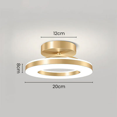 ZAYNO Black LED Ceiling Light – Modern Flush Mount