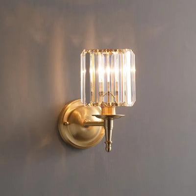 Vintage Crystal Wall Sconce Light Fixture