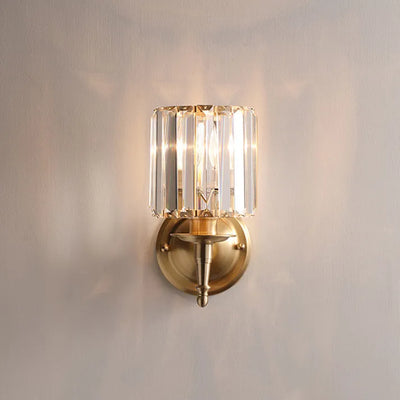 Vintage Crystal Wall Sconce Light Fixture