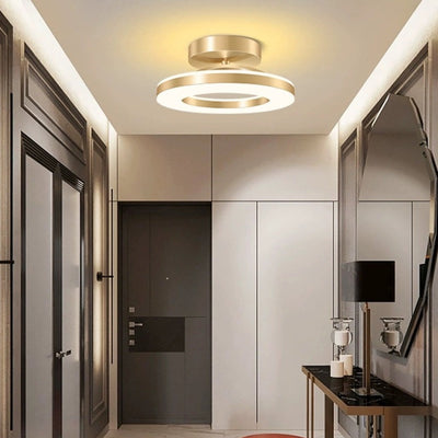 ZAYNO Black LED Ceiling Light – Modern Flush Mount