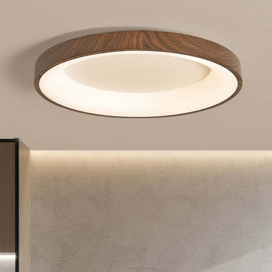 Natural Round Wooden Ceiling Light