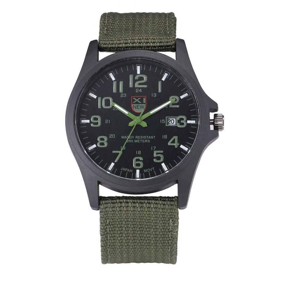 Military Wristwatch with Luminous Hands
