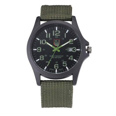 Military Wristwatch with Luminous Hands