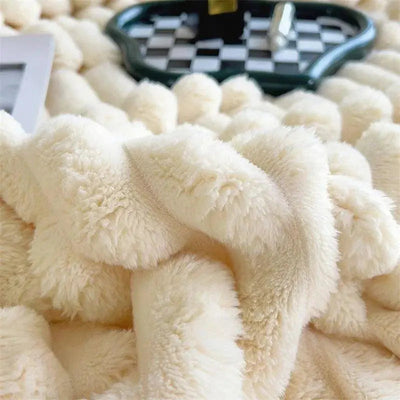 Soft Textured Blanket for Bed and Sofa Comfort
