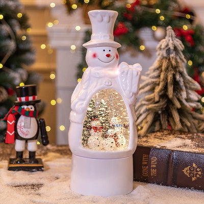Christmas Snowman Music Box Desk Ambient Lamp