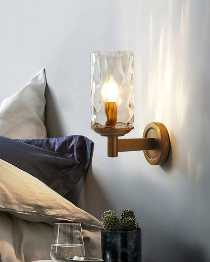 GoldenGleam – Elegant Glass Wall Light for Luxurious Ambience