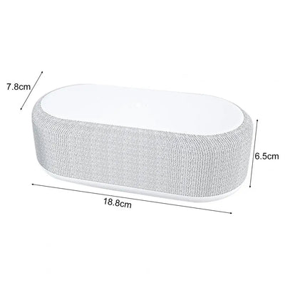 Digital Alarm Clock with Wireless Charging and Temperature Display