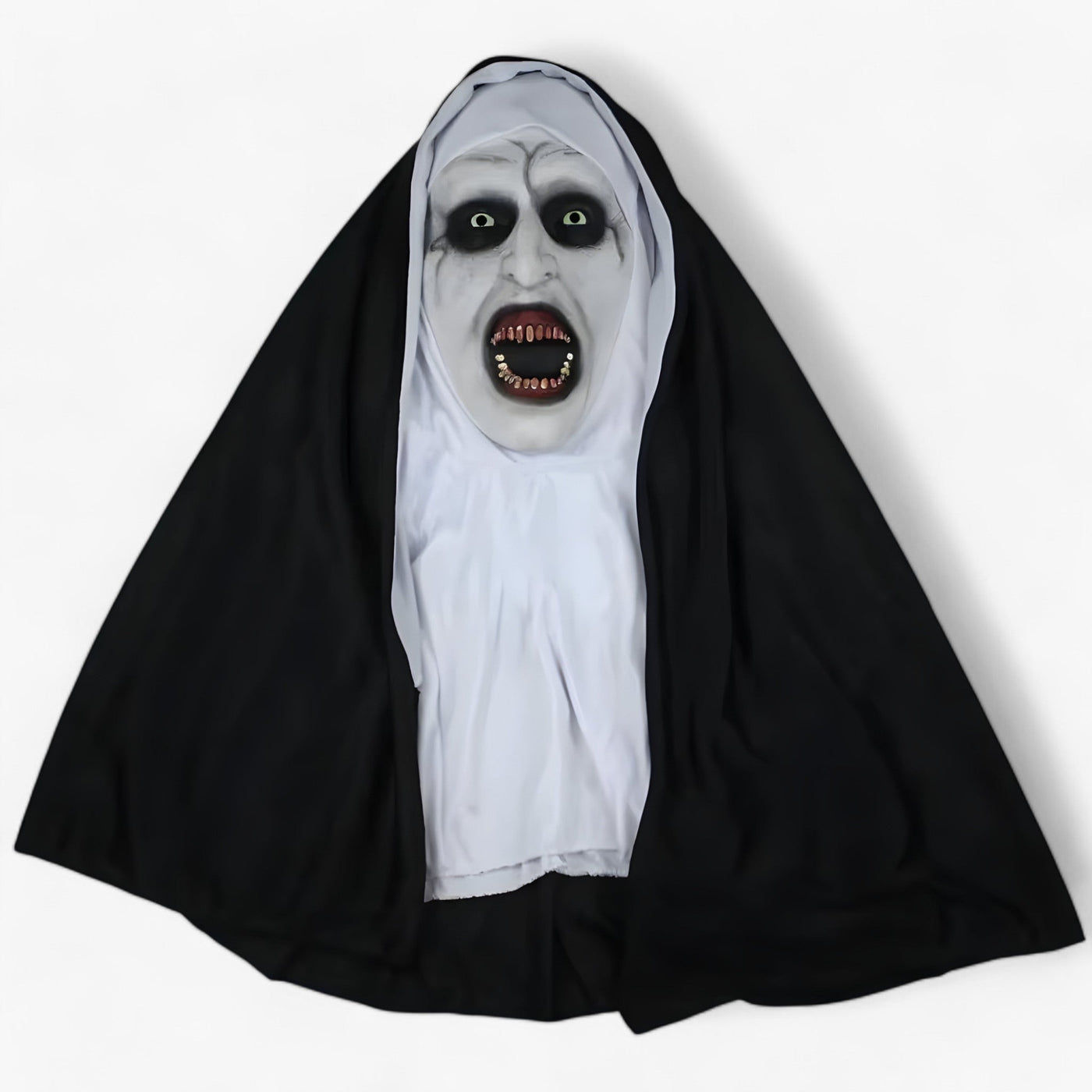 Raven | LED Nun Mask - Spooky Halloween Look