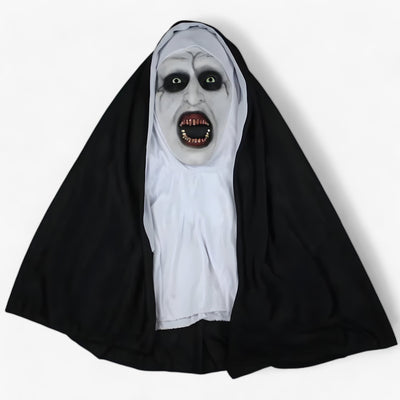Raven | LED Nun Mask - Spooky Halloween Look