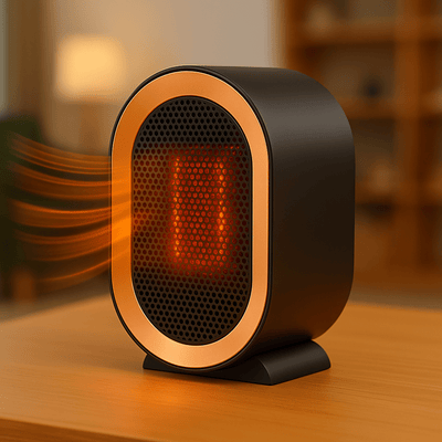 Portable Ceramic Space Heater with Fast Quiet Heating