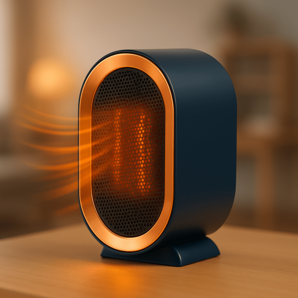 Portable Ceramic Space Heater with Fast Quiet Heating