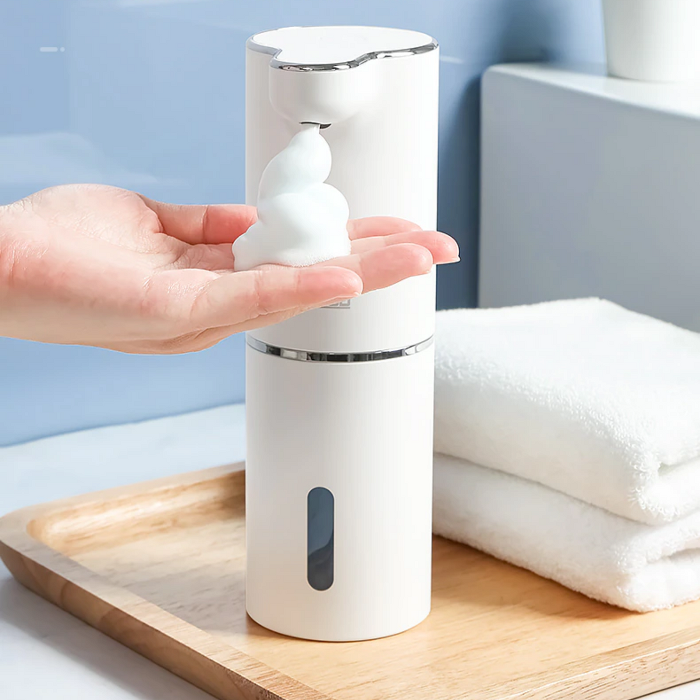 Automatic Foam Soap Dispenser Touchless Rechargeable Hand Wash Device