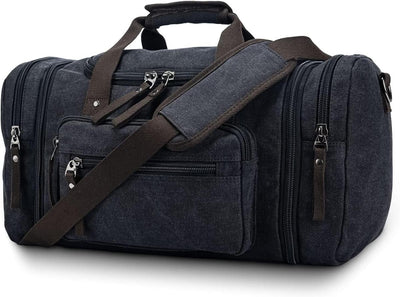 Expandable Canvas Travel Duffle Bag with 40–50L Capacity