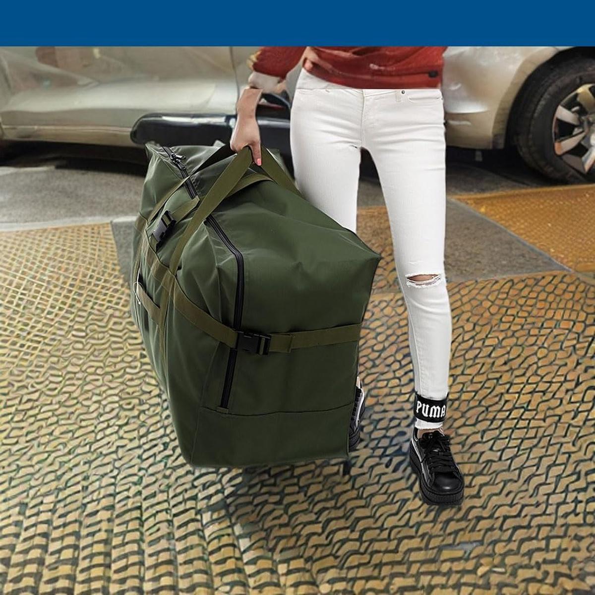 Extra Large 120L Waterproof Duffel Bag – Foldable Travel Gear