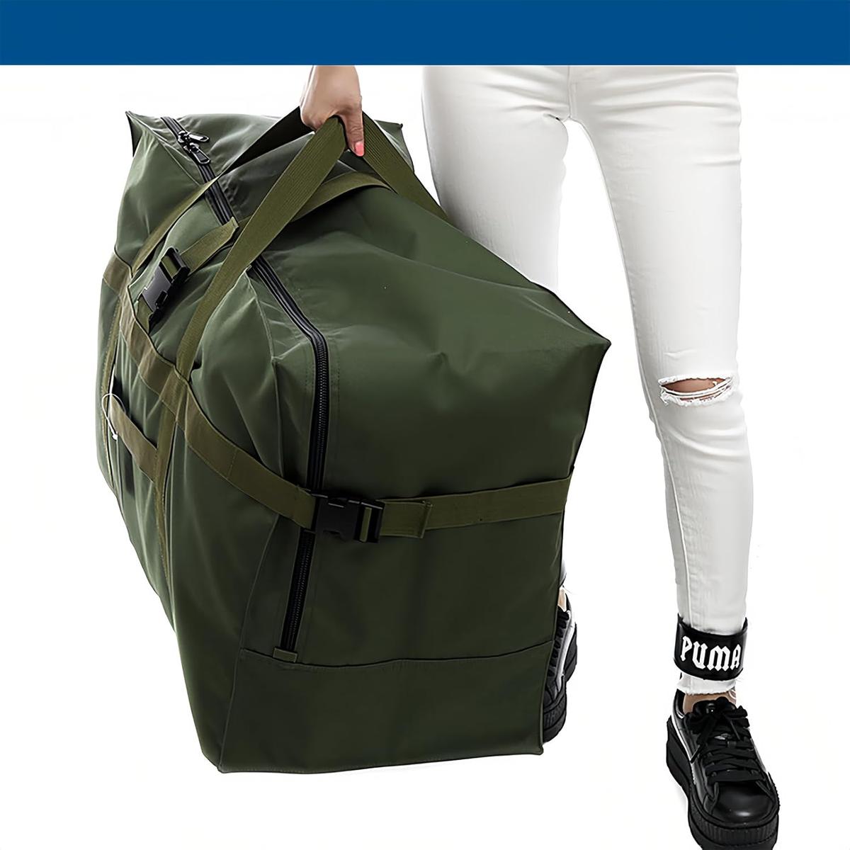 Extra Large 120L Waterproof Duffel Bag – Foldable Travel Gear