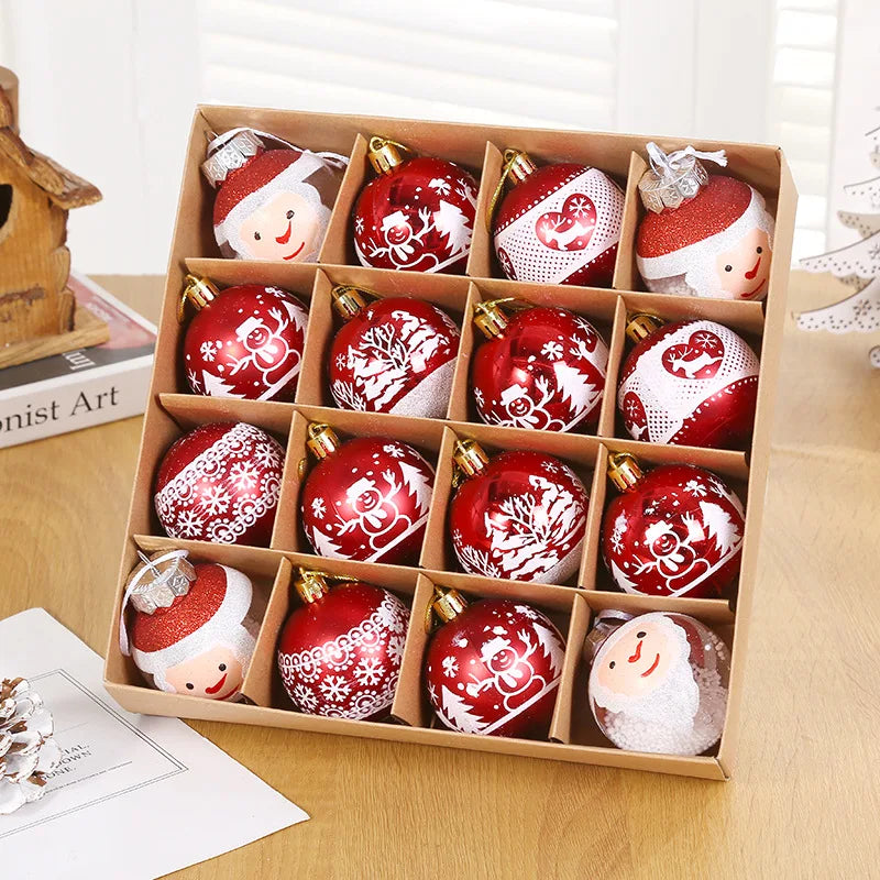 16-Piece Elegant Christmas Tree Ornament Set