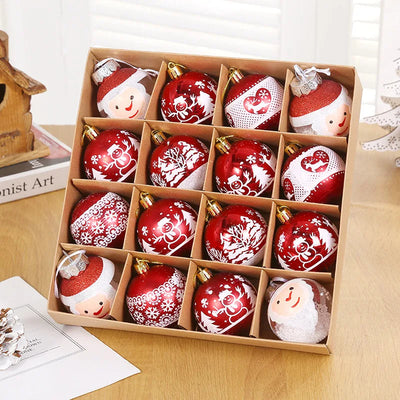 16-Piece Elegant Christmas Tree Ornament Set