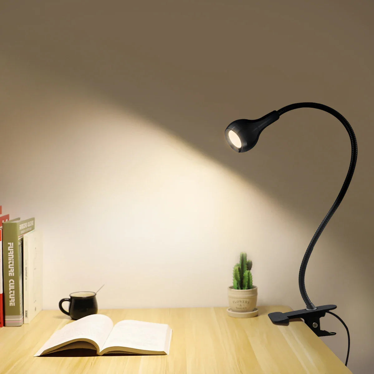 USB LED Reading Lamp with Flexible Arm