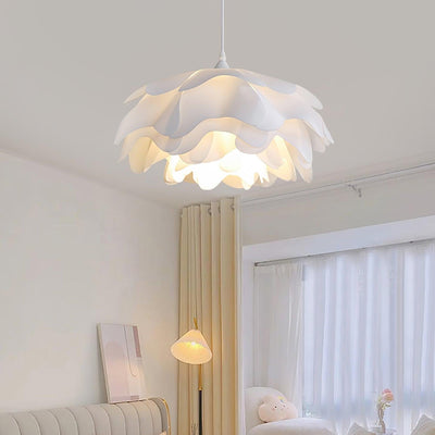 White Flower Pendant Light – LED E27 Modern Ceiling Lamp