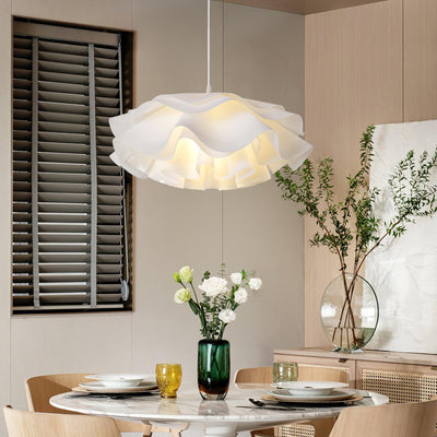White Flower Pendant Light – LED E27 Modern Ceiling Lamp