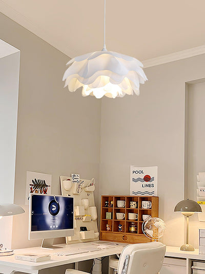 White Flower Pendant Light – LED E27 Modern Ceiling Lamp