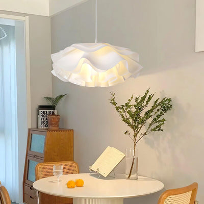 White Flower Pendant Light – LED E27 Modern Ceiling Lamp