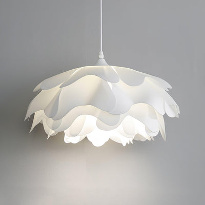 White Flower Pendant Light – LED E27 Modern Ceiling Lamp