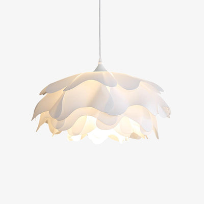 White Flower Pendant Light – LED E27 Modern Ceiling Lamp